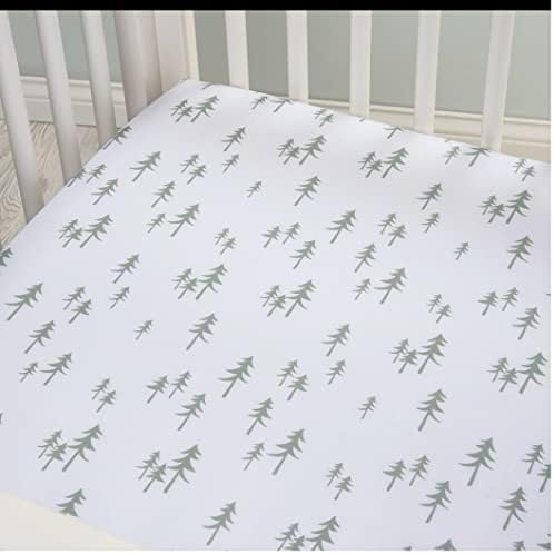 Trend Lab Pine Trees Fitted Crib Sheet 28x52