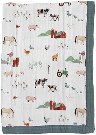 Little Unicorn Farmyard Quilt for Newborns