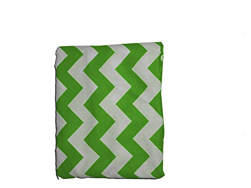 Babydoll Chevron Cradle Sheet Green 15 x 33