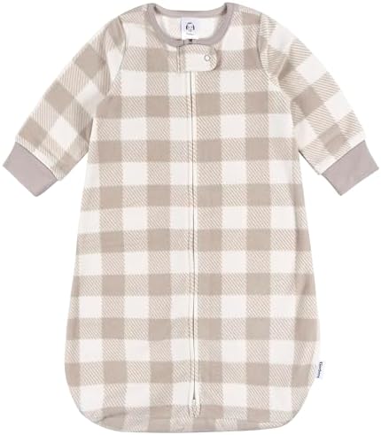 Gerber Unisex Fleece Wearable Blanket with Plaid Design
