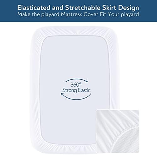 Mini Crib Mattress Protector Cover 2 Pack