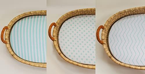 3 Fitted Bassinet Sheets Mint Set - Gender Neutral