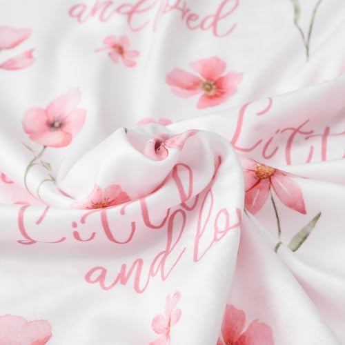 CIVARUA KIDS Floral Baby Blanket - Soft Minky Blanket for Girls