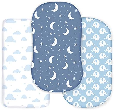 Cambria Baby Organic Cotton Bassinet Sheets 3-Pack 1