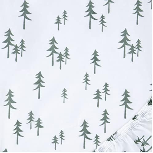 Trend Lab Pine Trees Fitted Crib Sheet 28x52