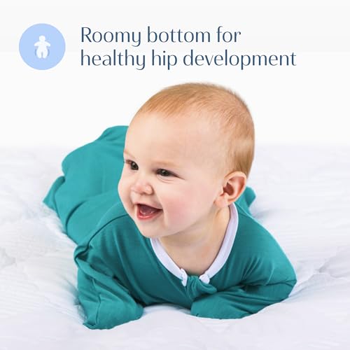 SleepingBaby Zipadee-Zip Transition Swaddle - Classic Teal Medium 6-12 Months