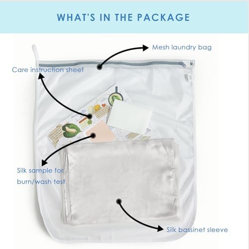 PROMEED Mulberry Silk Bassinet Sleeve for Baby Bald Spots