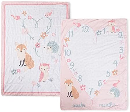 EXPRESSIONS 5 Piece Crib Bedding Set - Woodland Pink