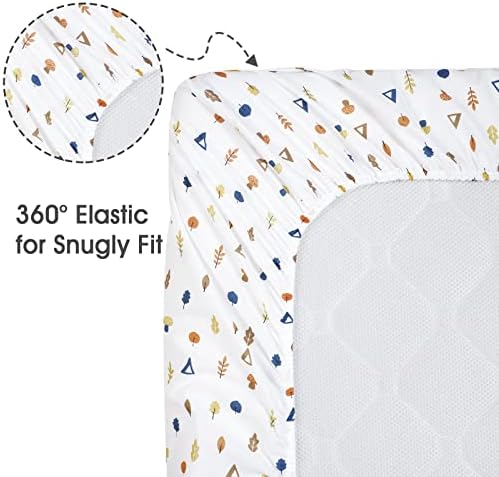 Davids Kids 100 Cotton Bassinet Sheets 2 Pack Woodland Animals