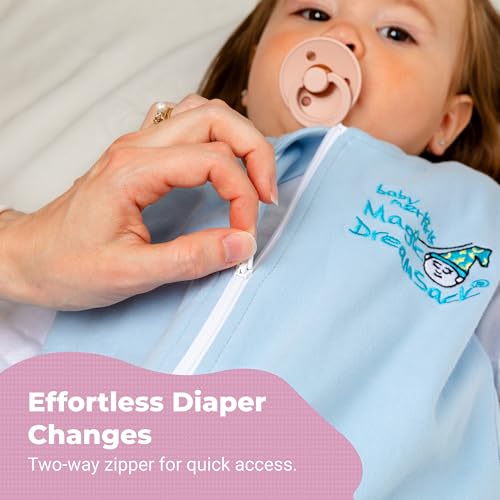 Magic Sleepsuit Baby Merlins Cotton Swaddle Transition Suit - Soft Cozy Easy Diaper Changes