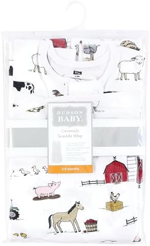 Hudson Baby Convertible Swaddle Sleep Sack Unisex