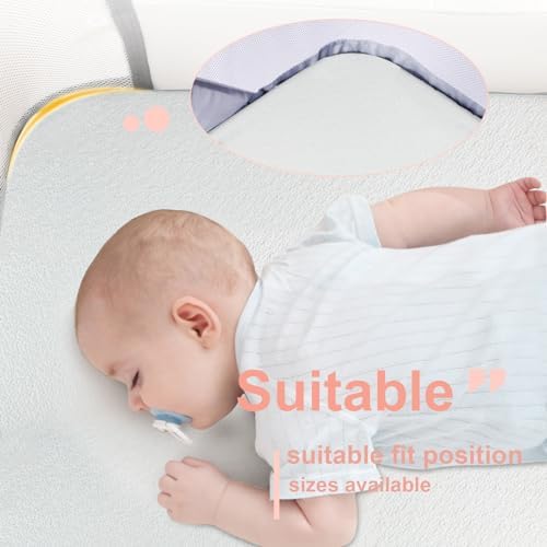 ANGELBLISS Bassinet Mattress Topper with Waterproof Cover 1