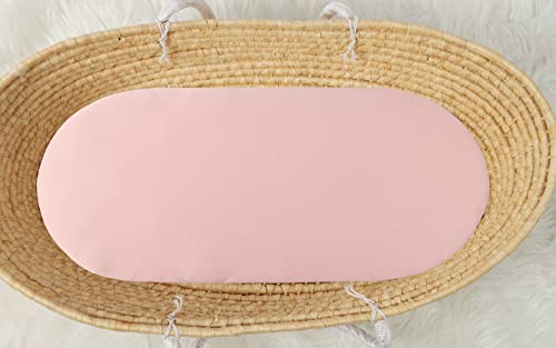 Tontukatu Bassinet Sheet Set 2 Pack Ultra Soft Floral Pink
