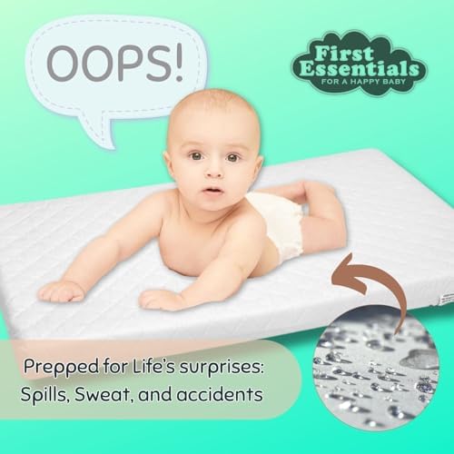 First Essentials Bassinet Cradle Mattress Pad 17X35 Rectangular