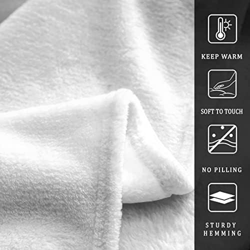 jejeloiu Abstract Geometric Fleece Throw Blanket
