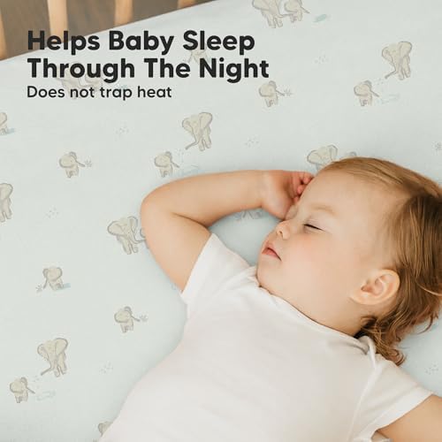 KeaBabies 2-Pack Mini Crib Sheets Fitted 38x26