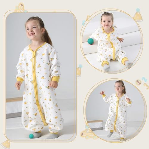 Miipat Toddler Sleep Sack with Feet 15 TOG Dinosaur Wearable Blanket