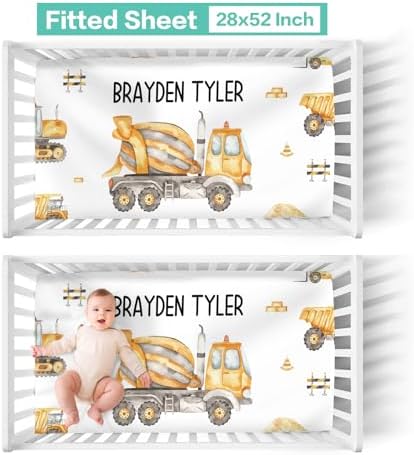 ZOTIMEF Car Themed Crib Bedding Set 3 Piece