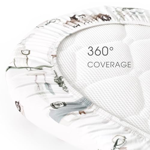 GRSSDER Stretchy Ultra Soft Bassinet Sheets 3 Pack