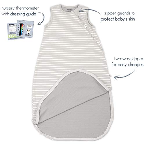 Woolino Merino Wool Sleep Bag for Baby - 6-18 Months - Stars Design