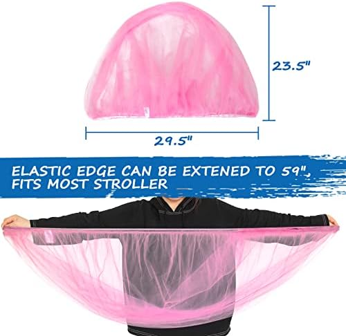 Coldwind Pink Mosquito Net for Strollers