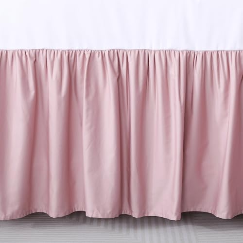 ShunjieHome Crib Skirt Dust Ruffle 100 Egyptian Cotton 400 Thread Count