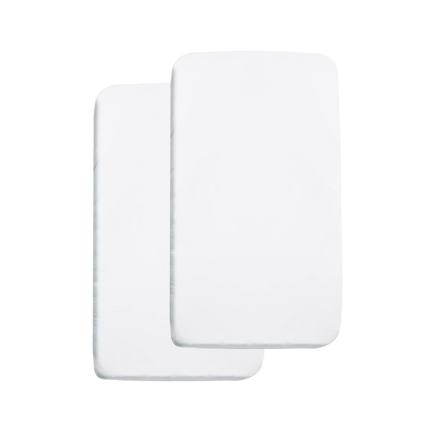 BreathableBaby All-in-One Mattress Pad 36 x 18 White 2-Pack