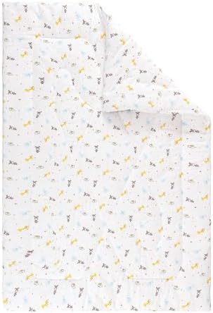 Baby Bees Giraffe Muslin Crib Quilt for Baby Boys and Girls