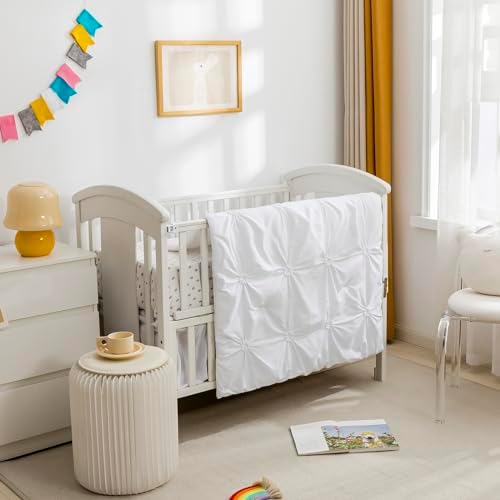 PINNKKU 3-Piece Crib Bedding Set for Baby