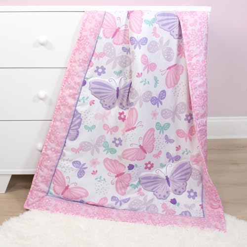 The Peanutshell Butterfly Crib Bedding Set for Girls 1