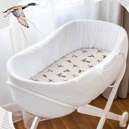 4 Pack Mallard Duck Bassinet Sheets Set