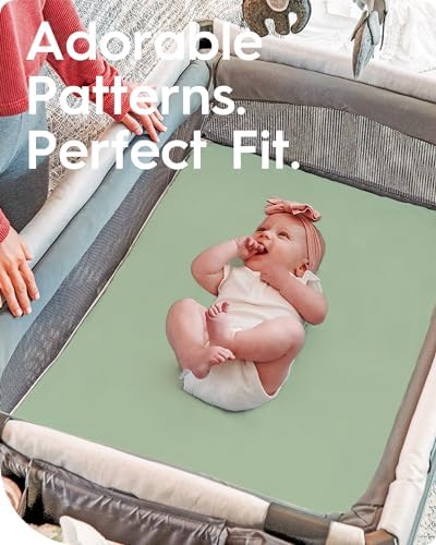TotBasic Pack N Play Sheets Fitted - 2 Pack