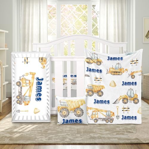 ZOTIMEF Custom Crib Bedding Set with Car Design