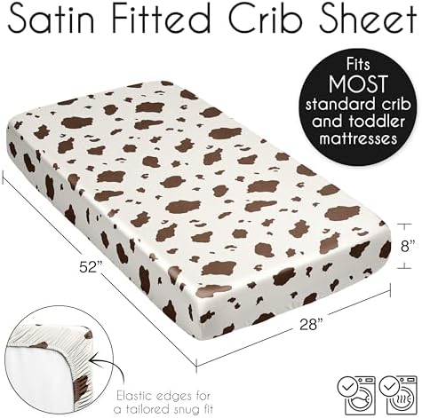 Sweet Jojo Designs Western Cow Print Crib Sheet