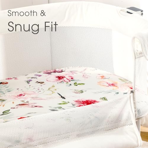GRSSDER Stretch Fitted Bassinet Sheet Set 2 Pack