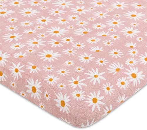 Babyletto Daisy Bassinet Sheets - Organic Cotton 360 Fitted