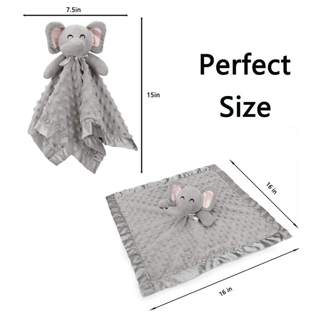 Pro Goleem Elephant Security Blanket 16 Inch