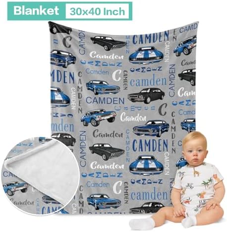 Custom Crib Bedding Set 3 Piece - Cars Design for Baby