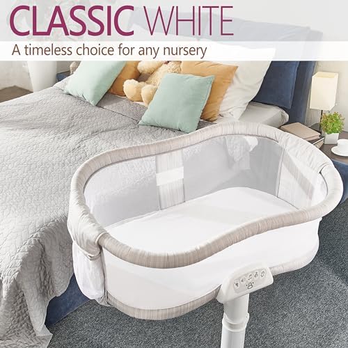 VOLHACO Bassinet Sheets 3-Pack White