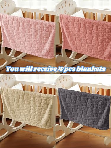 Yagle Mate 4 Pcs Baby Blankets 30x40 Inches