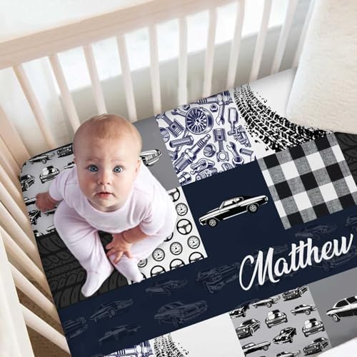 Custom Baby Crib Bedding Set with Name for Boys Girls