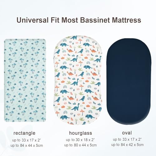 Davids Kids 3 Pack Crib Sheets Dinosaur Blue