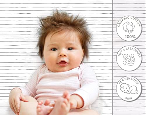 Cambria Baby Organic Cotton Bassinet Sheets 3-Pack