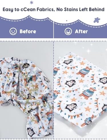 Cozary Baby Bassinet Fitted Sheets Waterproof Breathable Animal Cartoon 1PC