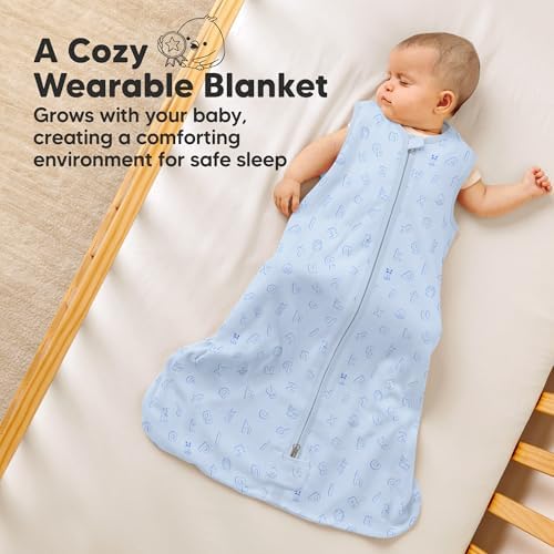 KeaBabies 2-Pack Wearable Sleep Sacks for 3-6 Months