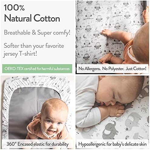 Joey Joan Bedside Bassinet Sheets 2 Pack 1