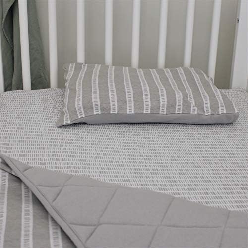 Elys Co Baby Crib Bedding Set - Grey Design 4 Piece 1