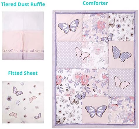 La Premura Baby Mini Crib Bedding Set for Girls