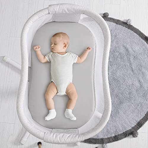TILLYOU Baby Bassinet Sheets Cotton 2 Pack 1