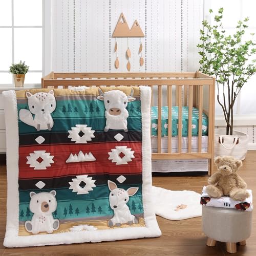 The Peanutshell 4 Piece Crib Bedding Set for Boys Girls 1
